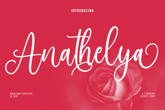 Anathelya: A Magical Script Font for Elegant Branding