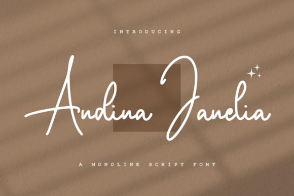 Andina Janelia: A Modern Script Font for Editorial Elegance