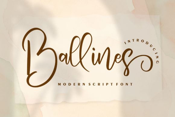 Ballines: The Elegant Script Font for Modern Branding