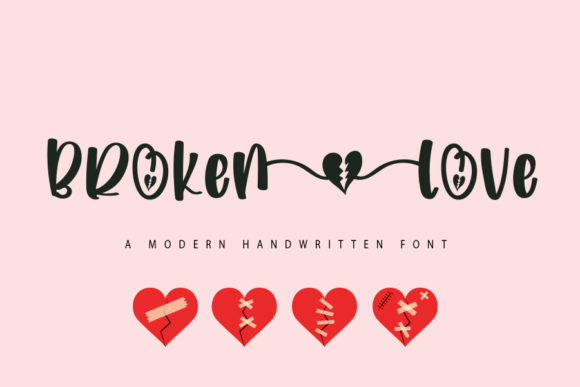 Brokenlove Font Review: A Playful Script Handwritten Typeface for Creative Branding
