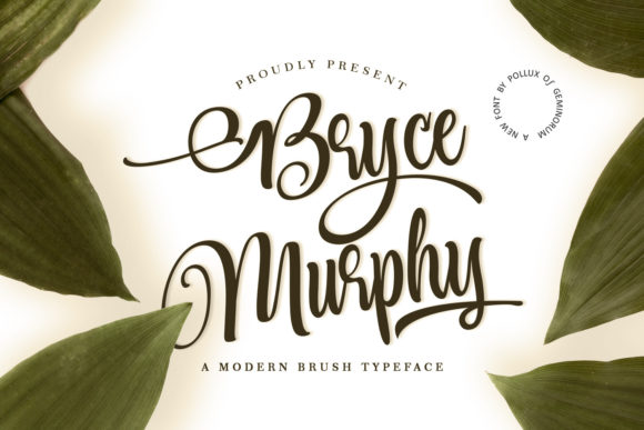 Bryce Murphy Script Font for Romantic Branding