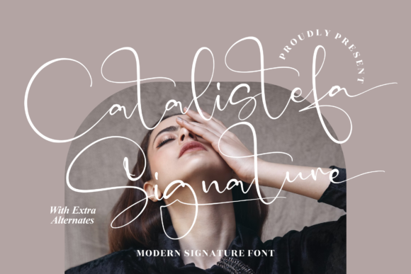 Catalistefa Signature Typeface for Elegant Editorial Design