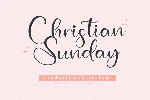 Christian Sunday Typeface: Elegant Script for Campaign Design