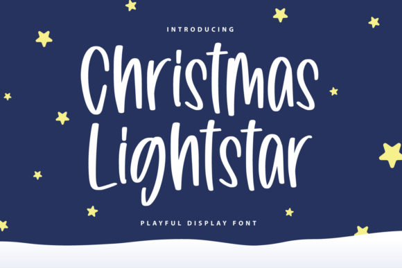 Christmas Lightstar: A Chic Script Handwritten Typeface for Seasonal Crafts