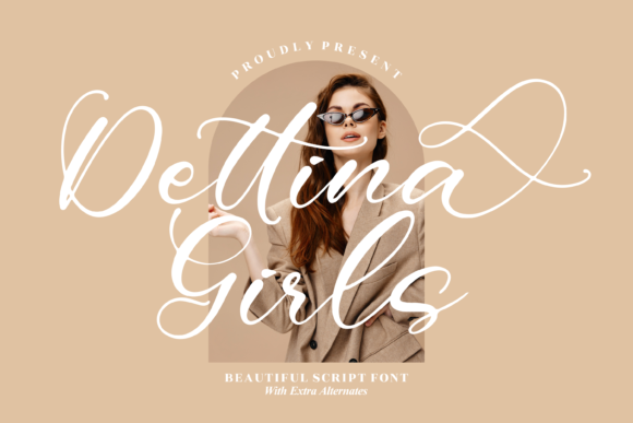Dettina Girls: A Delicate Script Handwritten Font for Elegant Branding