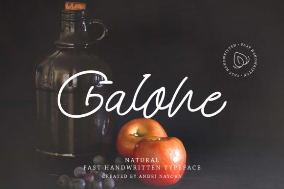Galone Script Font for Elegant Campaign Design