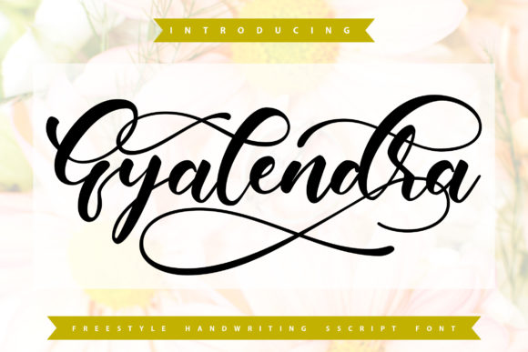 Gyalendra: Elevate Your Brand with Elegant Script Handwritten Fonts