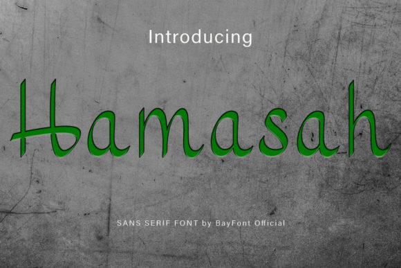 Hamasah Script Font for Editorial Design