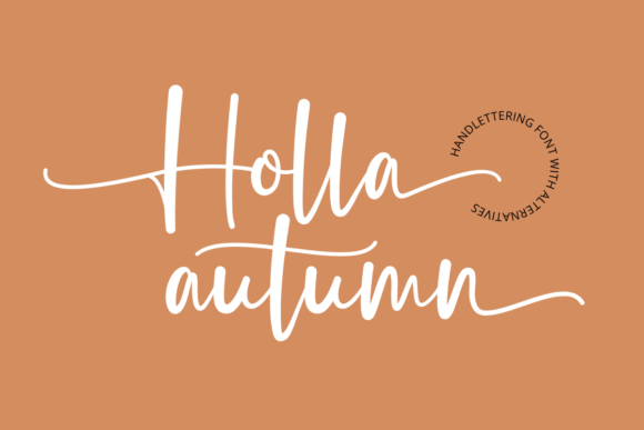 Holla Autumn: A Script Handwritten Font for Engaging Campaign Visuals