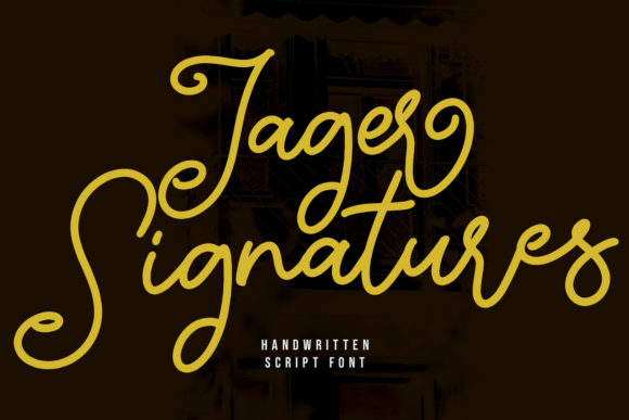 Jager Signature: The Handwritten Script Font for Modern Web Design
