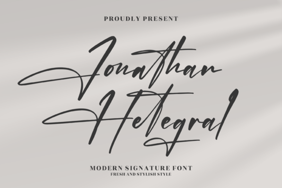 Jonathan Hetegral: A Refined Script Font for Elegant Branding