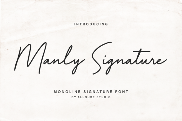 Manly Signature: A Chic Script Font for Elegant Branding
