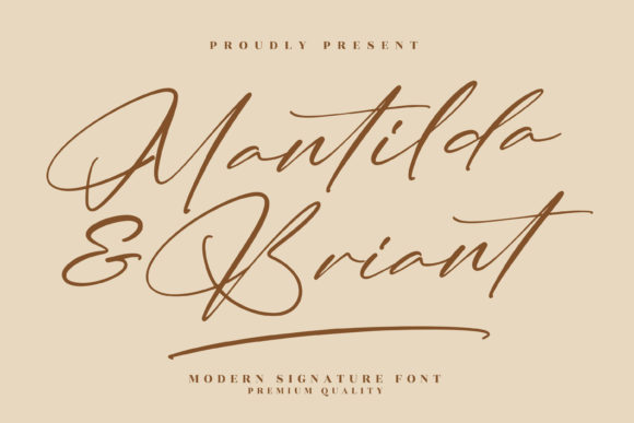 Mantilda Briant: The Playful Script Font for Handmade Branding