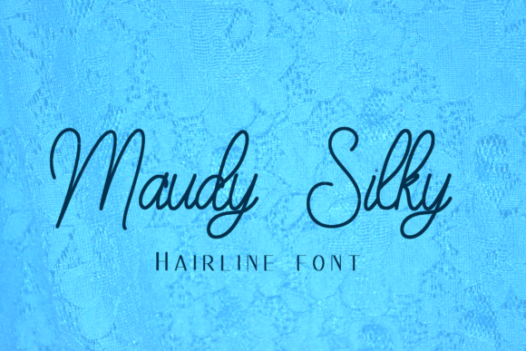 Maudy Silky Line: The Elegant Script Font for Sophisticated Branding