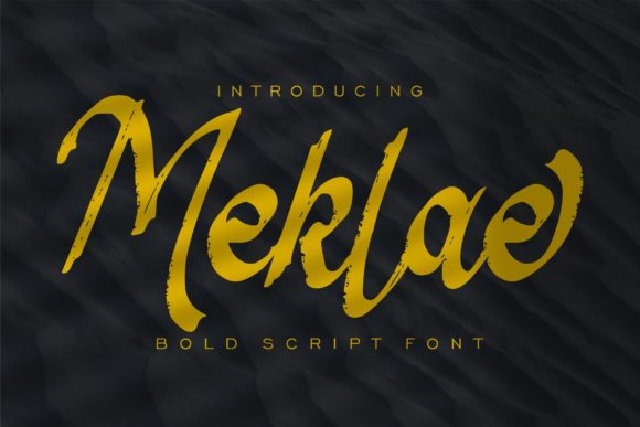 Meklae: Bold Script Fonts for Digital Brand Identity