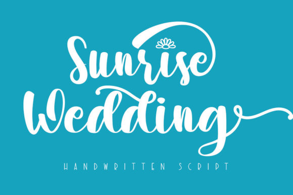Sunrise Wedding Font Review for Digital Branding