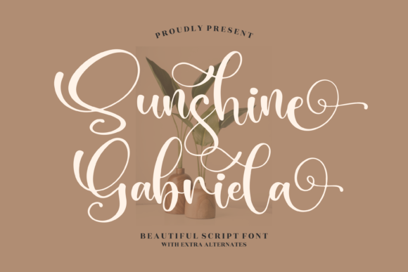 Sunshine Gabriela Script Font for Handmade Brands