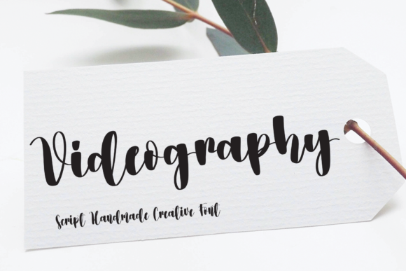 Videography Script Handwritten Font for Editorial Design