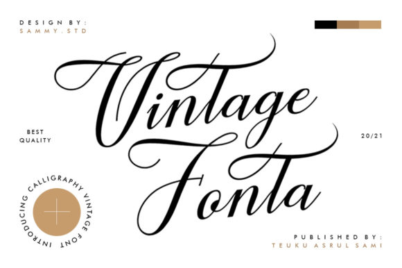 Vintage Fonta: A Premium Script Typeface for Handmade Branding
