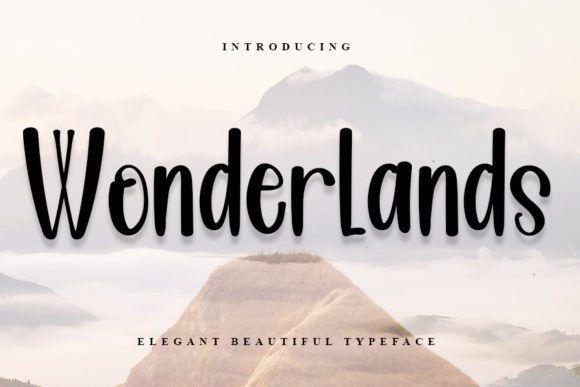 Wonderlands: The Magical Script Font for Elegant Campaign Design