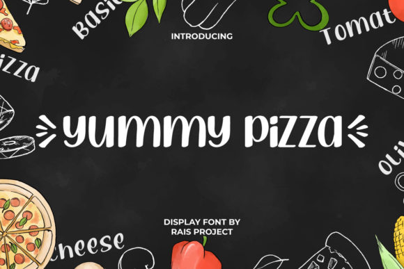 Yummy Pizza: The Casual Script Font for Scroll-Stopping Social Media Graphics